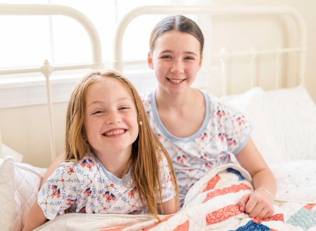 Patriotic Kids Pajamas For Boys and Girls 4th Of July Flag Personalized PJ's