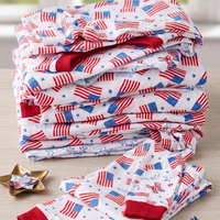 Patriotic Kids Pajamas For Boys and Girls 4th Of July Flag Personalized PJ's
