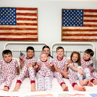 Patriotic Kids Pajamas For Boys and Girls 4th Of July Flag Personalized PJ's