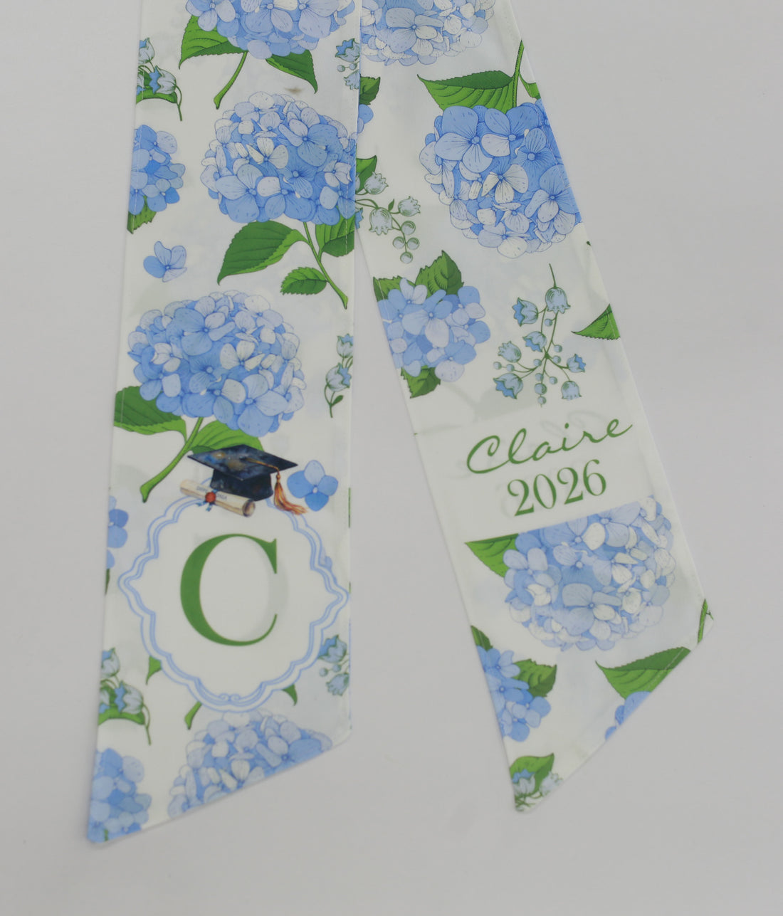 Personalized Graduation Wreath Sash Bow – Custom School Colors Class of 2026