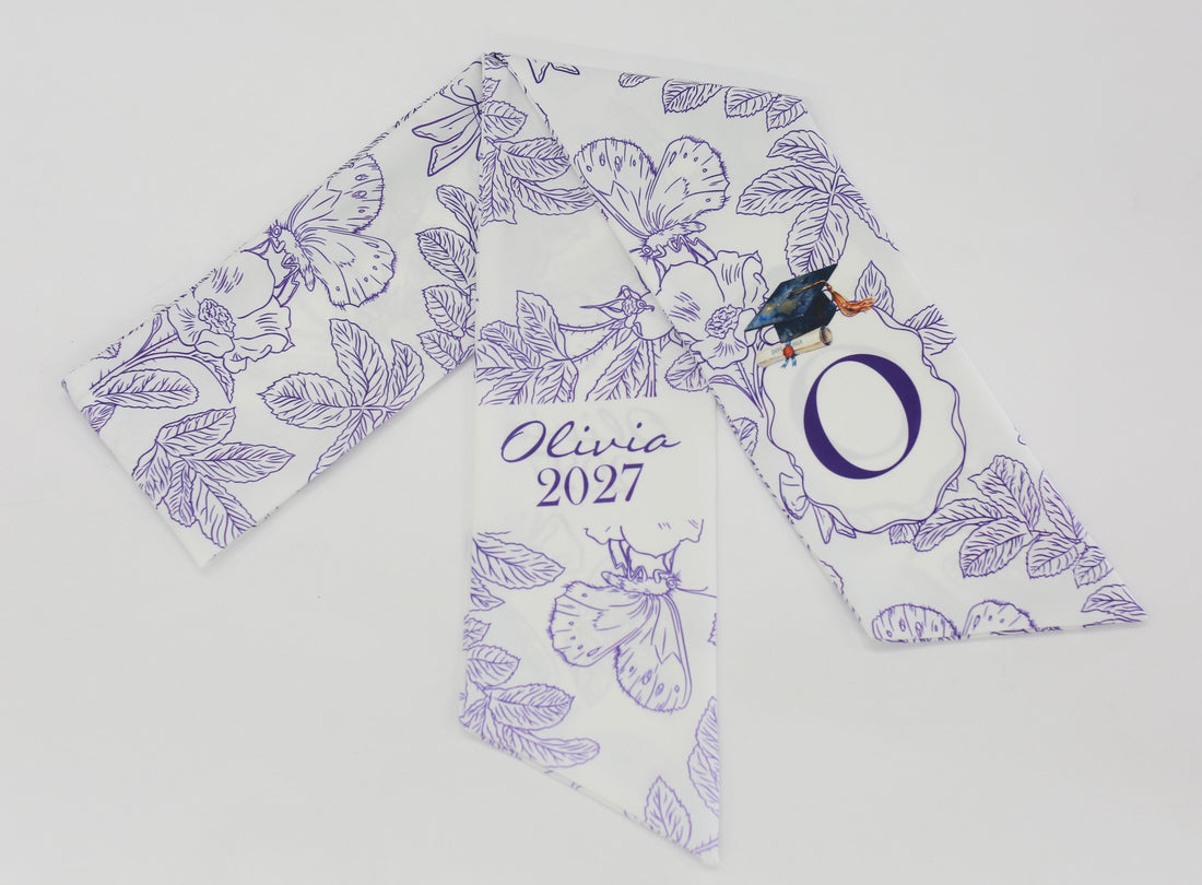 Personalized Graduation Wreath Sash Bow – Custom School Colors Class of 2026