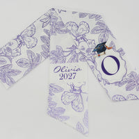Personalized Graduation Wreath Sash Bow – Custom School Colors Class of 2026