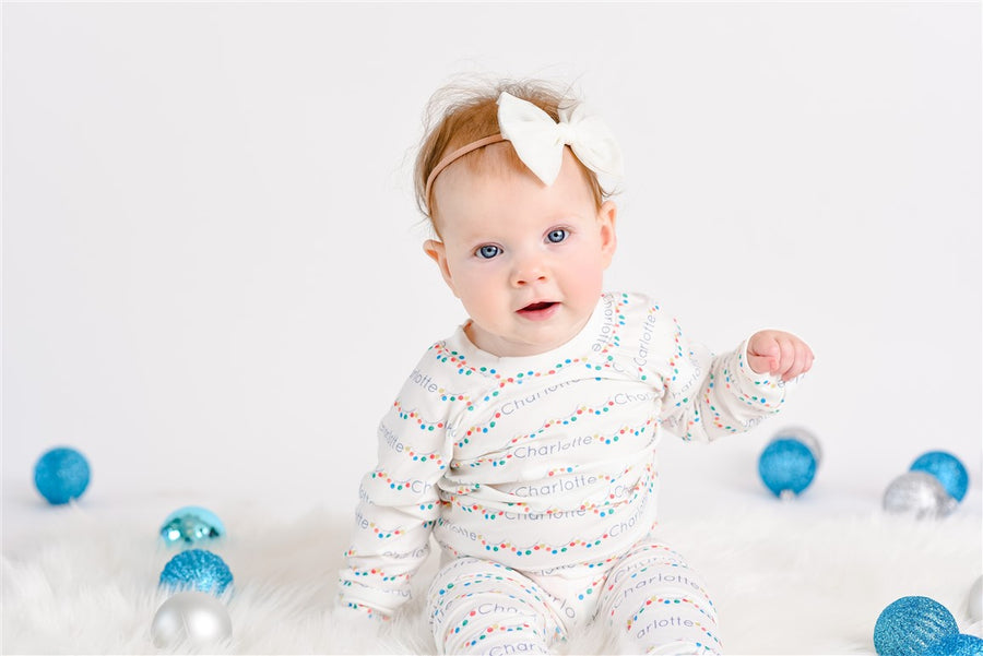 Holiday Lights Pajamas (3 month to kids 14)