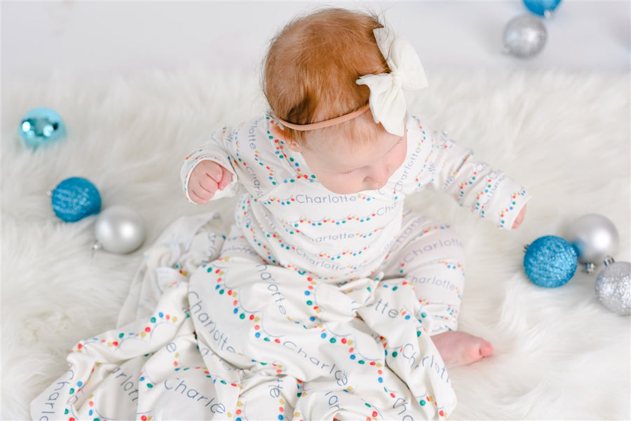 Holiday Lights Pajamas (3 month to kids 14)