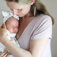 Personalized Baby Blanket – Garden of Eden Floral Baby Receiving Blanket with Satin Trim