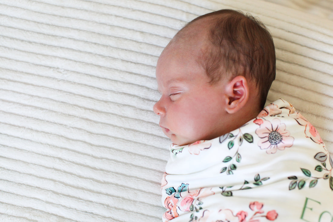 Garden of Eden Baby Girl Personalized Swaddle Blanket