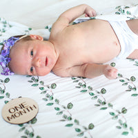 Garden of Eden Baby Girl Personalized Swaddle Blanket