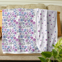 Violet Fields Floral Double Or Single Swaddle