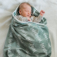 Minky Stroller Blanket With Name Carter Style