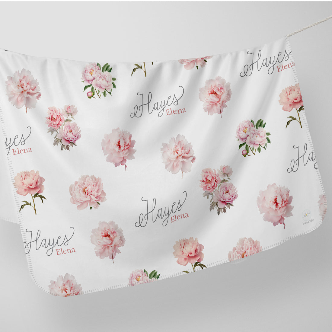 Pretty Peony Stretchy Swaddle