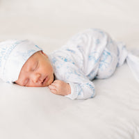 Western Toile Baby "Take Me Home Set" – Blue Cowboy Print