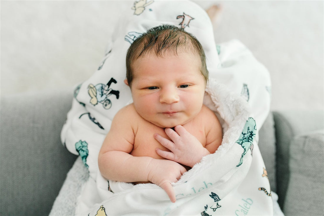 Personalized Minky Baby Deluxe Blankets