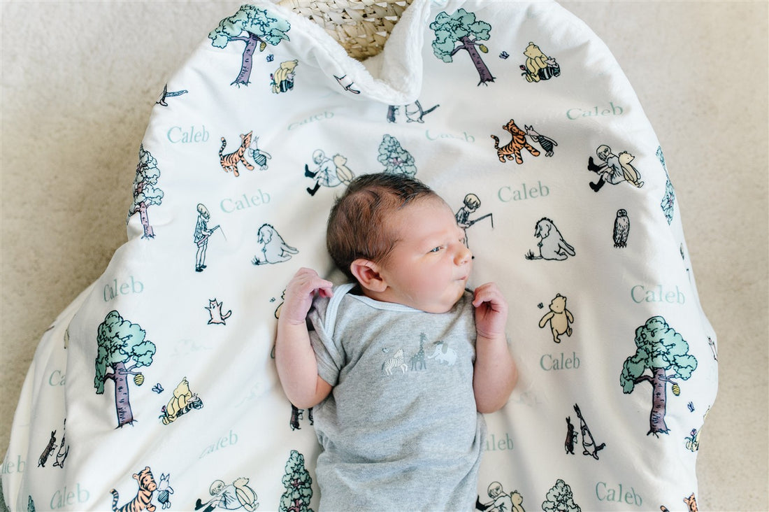 Personalized Minky Baby Deluxe Blankets