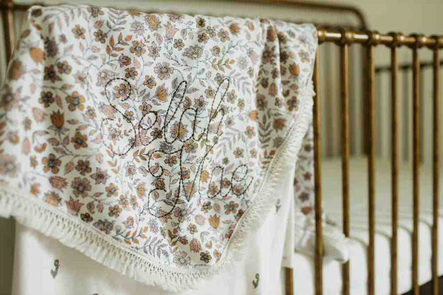 Selah Embroidered Boho Blanket