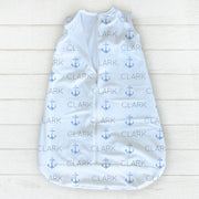 Blue Pastel Anchors Sleep Sack