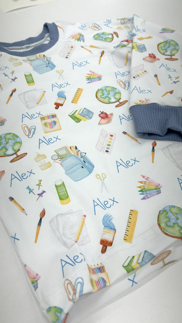 Back to School Boys Personalized Pajamas