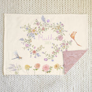 Bailey Spring Floral Minky Baby Blanket - Personalized Gift