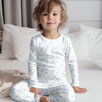 Floral Toile Pajamas - Personalized Kids Sleepwear With Soft Minky Fabric