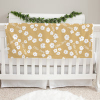 isy Daisy Personalized Minky Baby Blanket - Daisies & Custom Name, Soft & Cozy