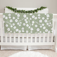 isy Daisy Personalized Minky Baby Blanket - Daisies & Custom Name, Soft & Cozy