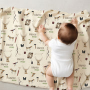 Baby Deluxe Blanket - Plush Minky Personalized Warm Infant Cozy Cover