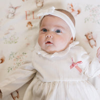 Personalized Baby Blanket – Woodland Animal Blanket with Satin Trim Edge, Pink Keepsake