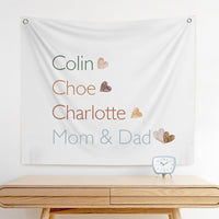 Cute Playroom Banner with Kid's Names