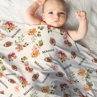 Football Stretchy Swaddle (Boy and Girl Options)