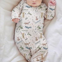 Forest Play Knotted Baby Gown