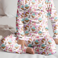 Pink Puppies  Custom Personalized Pajamas For Kids