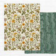 Harvest Floral Personalized Minky Blanket for Kids
