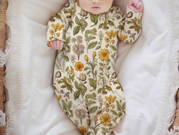 Harvest Floral Personalized Baby Gown