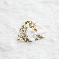 Harvest Floral Personalized Keepsake Baby Blanket Boho Fall Nursery Gift