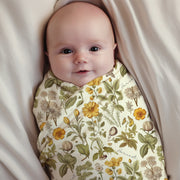 Harvest Floral Personalized Stretchy Swaddle Blanket