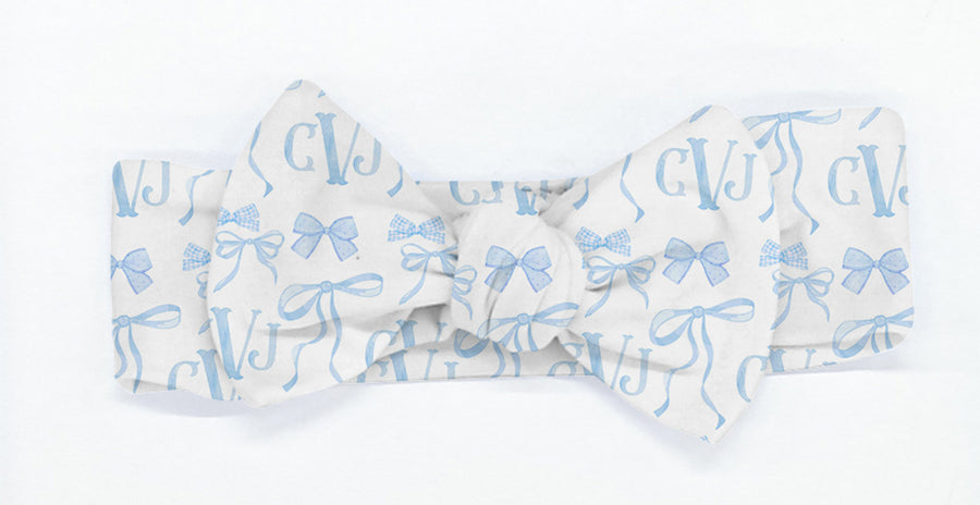 Blue Bows Monogrammed "Take Me Home" Gift Set