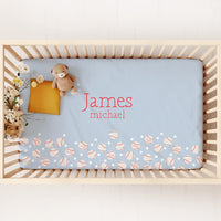 Personalized Baseball Crib Sheet in Soft Double-Brushed Knit - Perfect for Little Sluggers' Nursery