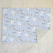 Mallard Ducks Personalized Minky Baby Deluxe Blanket