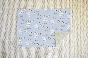 Mallard Ducks Personalized Minky Baby Deluxe Blanket
