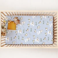 Mallard Ducks Crib Sheet Personalized for Baby Boy