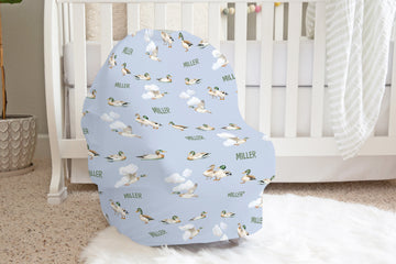 Mallard Ducks Knit Car Seat Cover for Baby