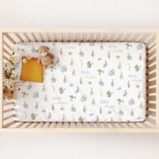 Classic Peter Rabbit Personalized Crib Sheet