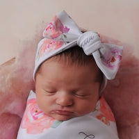 Tied Personalized Headband For Baby Girl