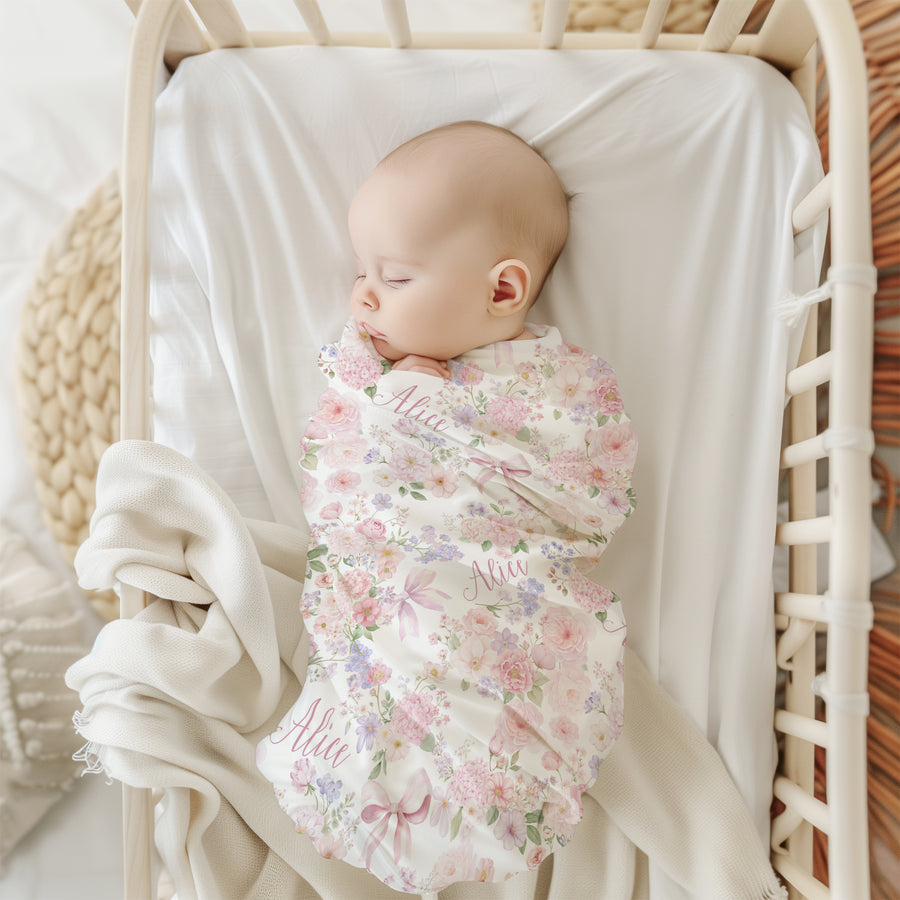 Pretty in Pink Baby Swaddle