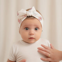 Pretty Peony Floral Knotted Baby Gown