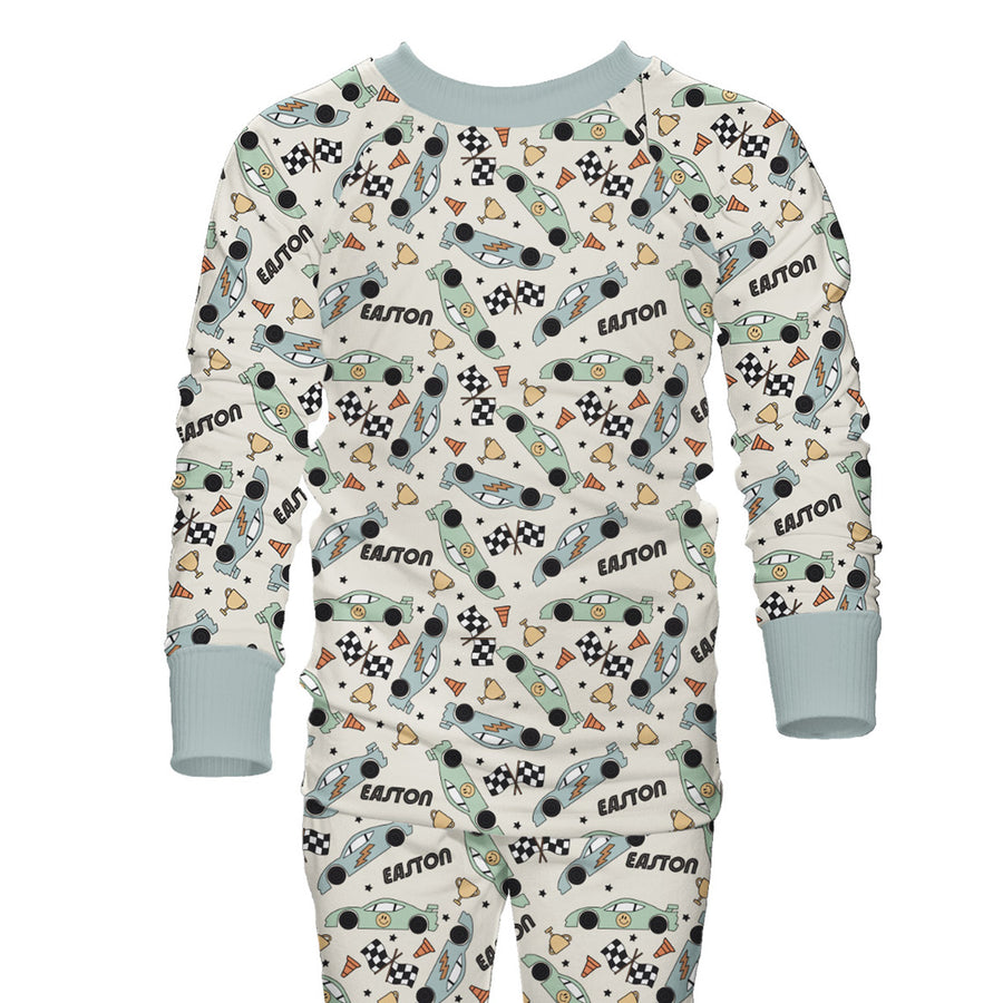 Race Car Personalized Boys Pajamas