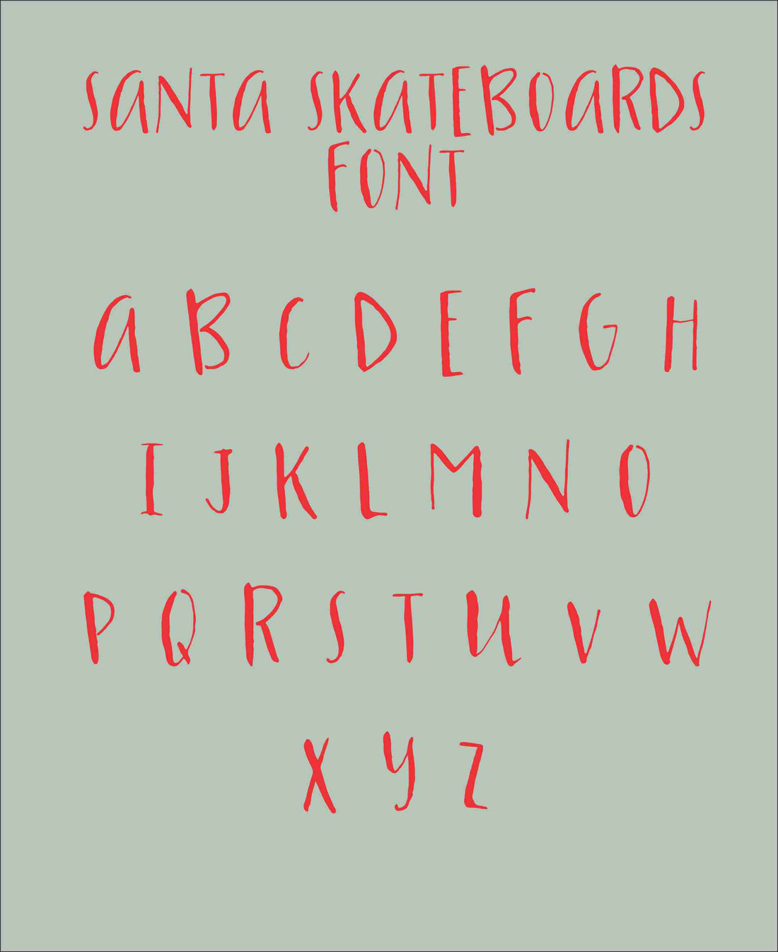 Skateboarding Santa Personalized Christmas Pajamas