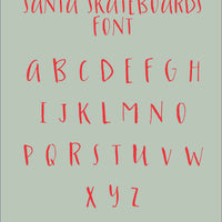 Skateboarding Santa Personalized Christmas Pajamas