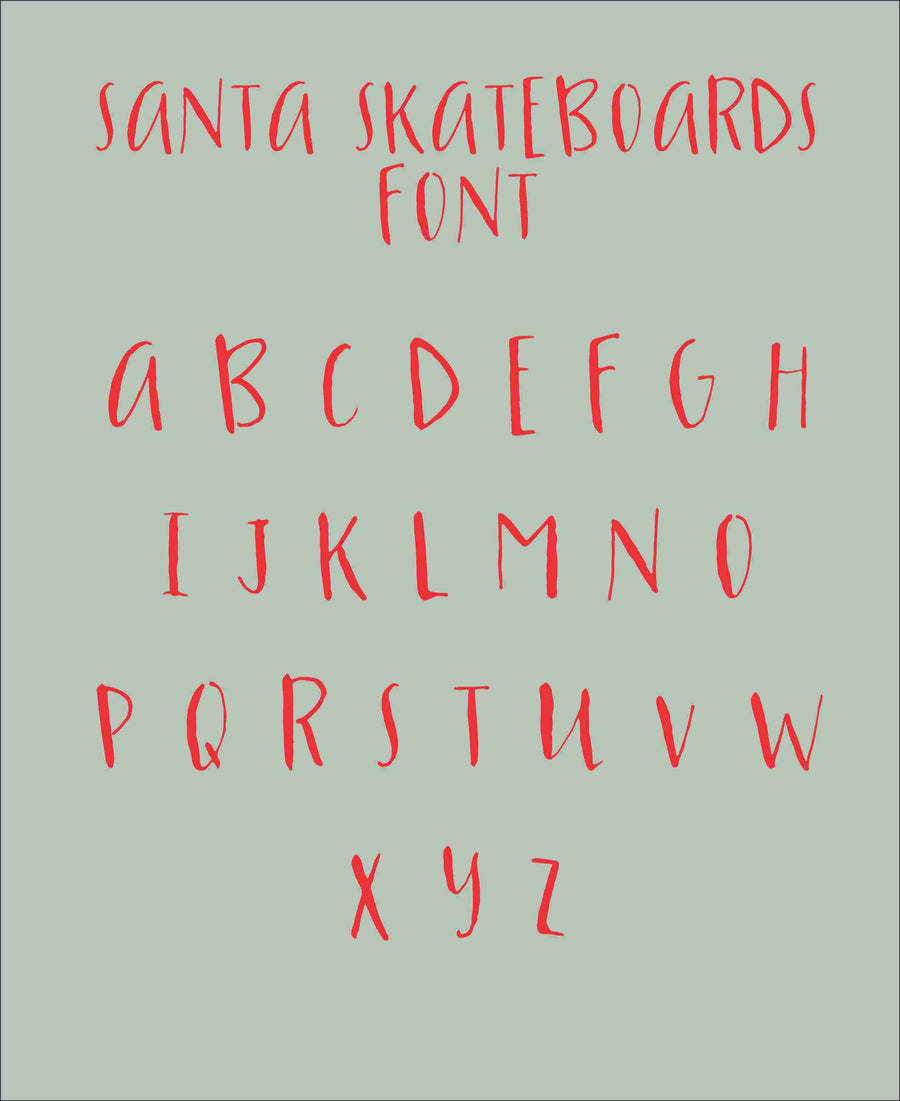 Skateboarding Santa Personalized Christmas Pajamas
