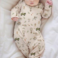Sergeant Safari Knotted Baby Gown