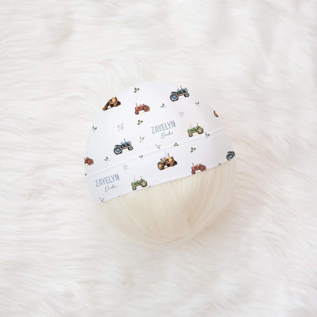 Tractor Days Personalized Keepsake Baby Blanket Farm Boy Nursery Heirloom Gift